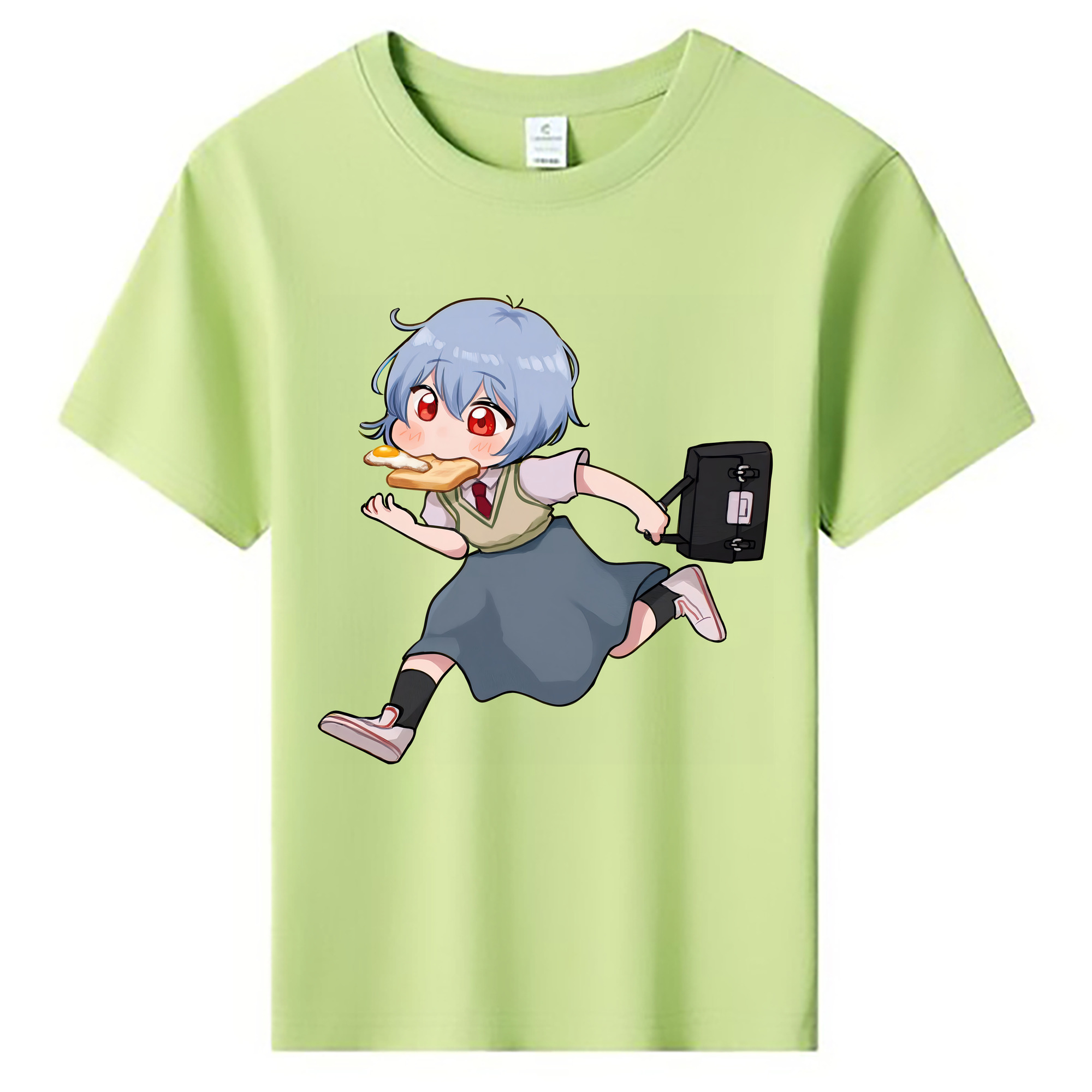 （画像用） EVA 新世紀エヴァンゲリオン 綿100％キッズTシャツ（フロントプリント）
